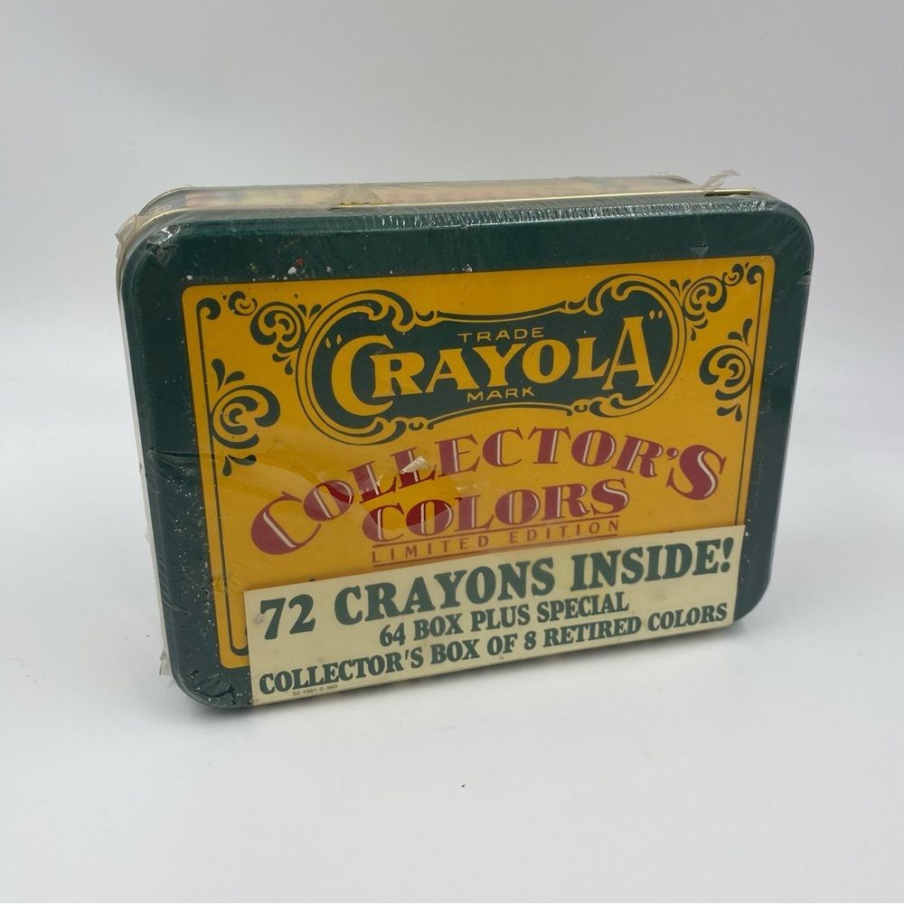 NIB Vintage 1991 Crayola Collectors Tin - 72‎ Crayons